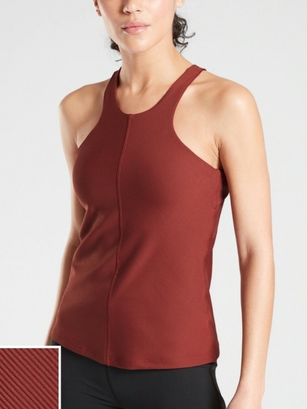 Athleta Women's intensity support Racerback Tank Built-In Bra Yoga athletic M